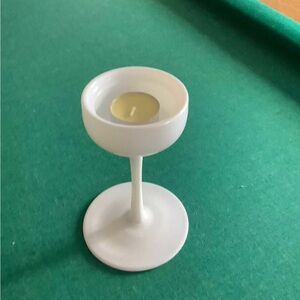 White Candle holder decor